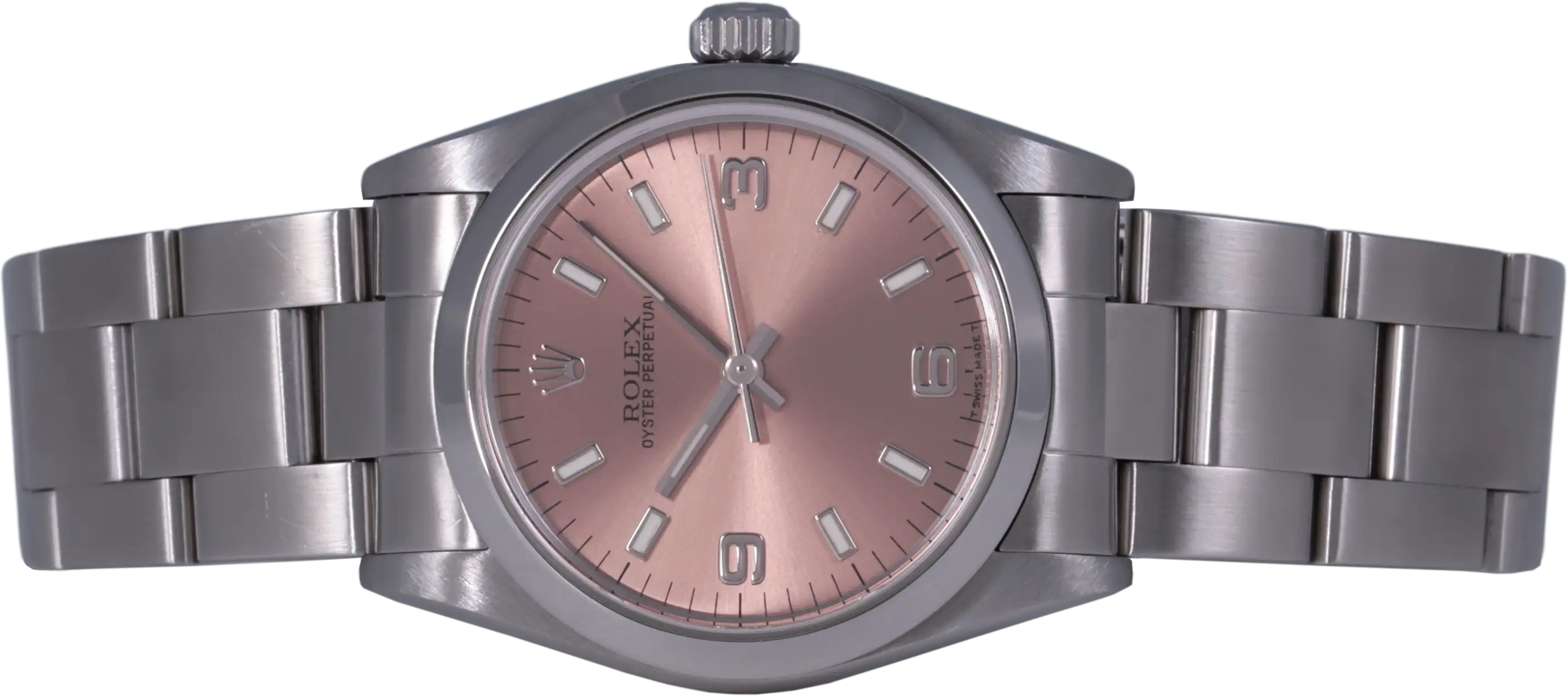 Rolex Oyster Perpetual 31 Sunburst Salmon 77080